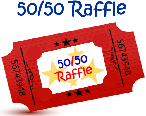 image for ticket to promote the CLASS 50 50 raffle sales